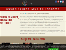 Tablet Screenshot of musica-insieme.net